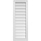 Ekena Millwork Vertical Surface Mount PVC Gable Vnt: Non-Functional, w/2"W x 1-1/2"H, Brickmould Frame, 14"W x 38"H GVPVE14X3802SN - alternate 1